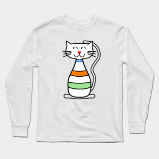 Red Nose Cat Long Sleeve T-Shirt